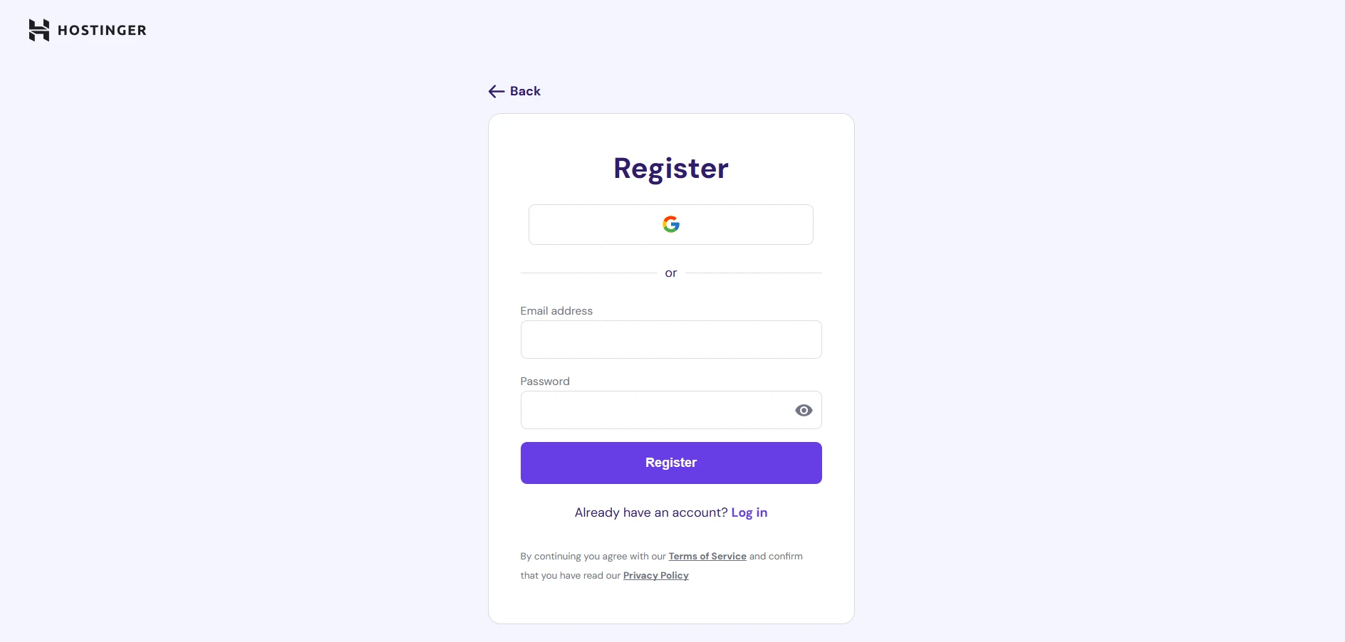 "Creating new Hostinger account to access ₹9 .IN domain offer in India"