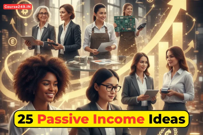 Passive income strategies 2026 India - laptop coding and business management